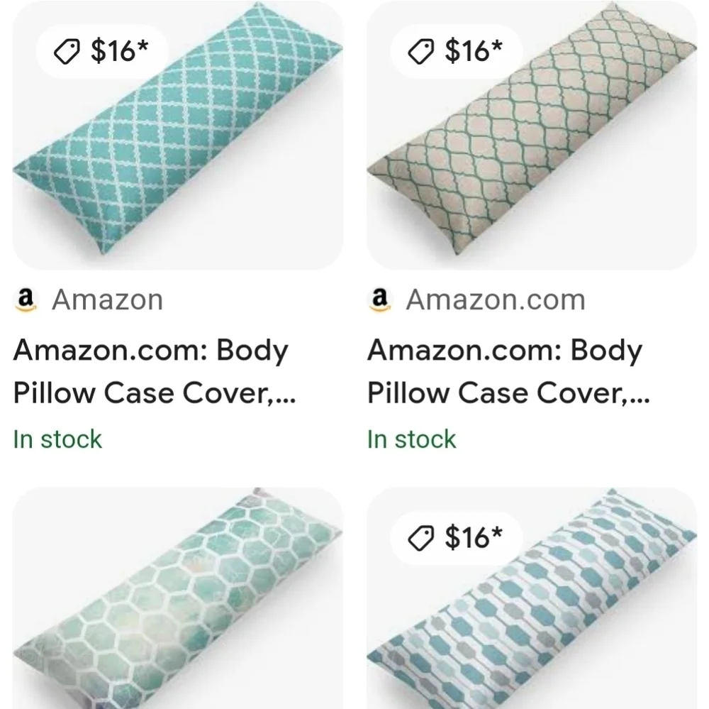 Body pillow cover case